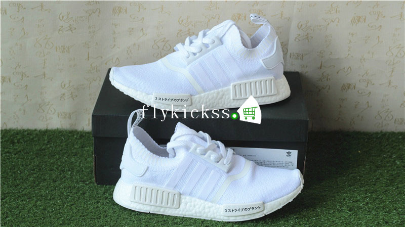 Real Boost Adiddas NMD R1 PK Japan Triple White